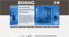 Desktop Screenshot of bodag.ch